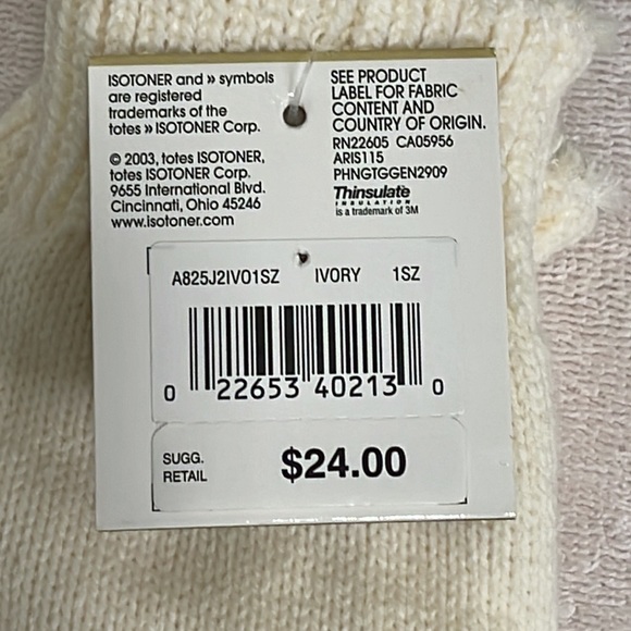 Isotoner Gloves | NWT | Super Soft & Luxury | Color Ivory - Picture 2 of 8